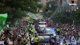 What the massive crowd that showed up for the Celtics championship parade looked like