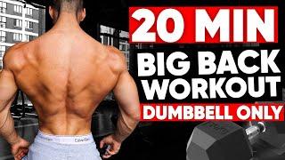 20 MIN BACK WORKOUT (DUMBBELLS ONLY)