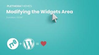 Plethora WordPress Themes | Modifying the Widgets Area