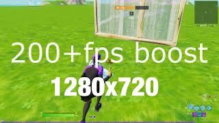 How to get 200+fps the best res 1280x720 in fortnite using cru