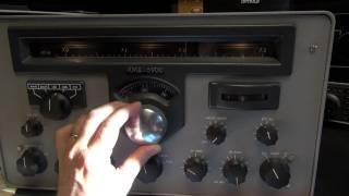 Vintage RME 6900 tube Ham radio  shortwave receiver demo