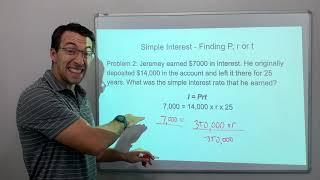 Simple Interest   Finding rate