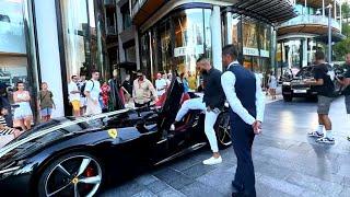 MONACO BEST SUMMER MILLIONAIRE SHOWING SUPERCARS 2023 #monaco #supercars #billionaires