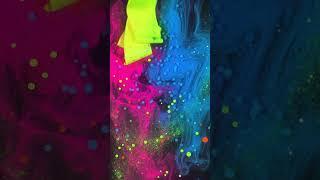 Neon Slime GALAXY Swirl! 朗 Most Satisfying Colors You'll See Today 