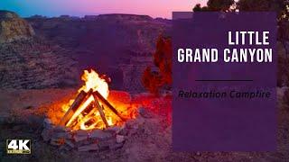  Little GRAND CANYON Campfire - 4K Outdoor Fireplace with Soothing Relaxation Crackling Fire Sounds