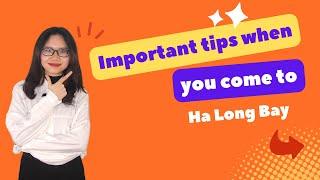 Important tips when you come to Ha Long Bay | Lily's Travel