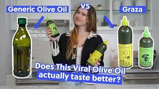 I Tried the VIRAL Graza “Drizzle” & “Sizzle” Extra Virgin Olive Oil Set | Take My Money