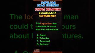 Verbal Reasoning | Vocabulary - Synonyms | Exam Reviewer #verbalreasoning #vocabulary #examreviewer