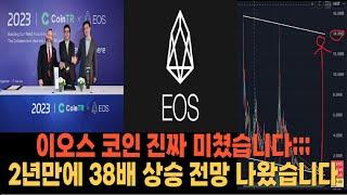 [EOS 이오스 코인 전망] 이오스 호재로 인해 최대 38배 폭등 관점 나왔습니다. 실시간 차트 분석을 통해 소각 상폐에 대한 대응 방법, 매수 매도 가격 목표가를 알려드립니다