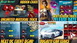 Free Unlimited Material Trick Bgmi | Next UC Event Leaks | Next Classic Crate Bgmi | Spending Event