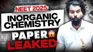 NEET 2025 Inorganic Chemistry Paper Leaked || Complete Physical Chemistry by ABK Sir #neet