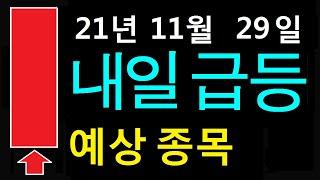 11월29일 내일급등 예상종목 화타TV 주식급등.