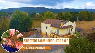 5 HECTARE FARM HOUSE FOR SALE - SHEEP /CATTLE /ORCHARD POTENTIAL- CENTRAL PORTUGAL FARM REAL ESTATE