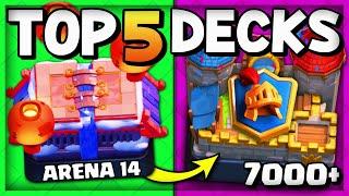 TOP 5 CLASH ROYALE BEST DECKS AFTER the UPDATE! (2021)