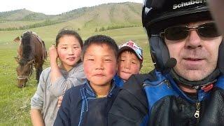 Motorbike Saved by Mongolian Goat Herder Kids