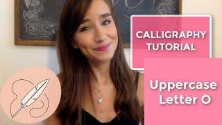 Calligraphy Tutorial - Capital O in the Copperplate Style