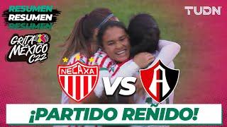 Resumen y goles | Necaxa vs Atlas | Grita México Femenil C22 -J6 | TUDN