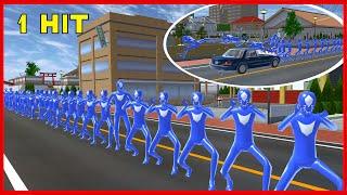 COLLECTING BLUE SHECKERS AND HIT BY A CAR || SAKURA SCHOOL SIMULATOR