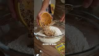 PÃO DE FORMA MULTIGRÃOS - Receita saborosa e nutritiva com gergelim, quinoa e linhaça