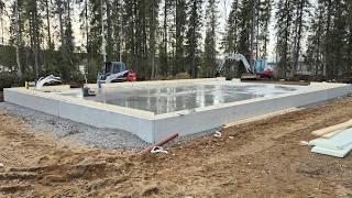 Pouring the edge footing for my garage