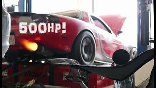 RX7 with Borgwarner 9180 EFR makes 500HP on pump gas PURE SOUND