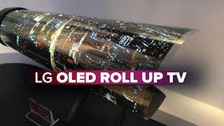 LG OLED TV rolls up like a piece of paper