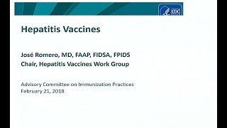 February 21, 2018 ACIP Meeting - Hepatitis Vaccines