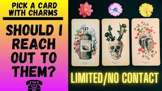 SHOULD YOU REACH OUT TO THEM? LIMITED/NO CONTACT️‍🩹|CHARM|TAROT PICK A CARD