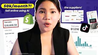 Fastest Way To Start Dropshipping in 2025: Sell Using AI #teachermarieph