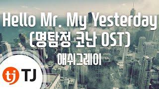 [TJ노래방] Hello Mr. My Yesterday(명탐정코난OST) - 애쉬그레이 / TJ Karaoke