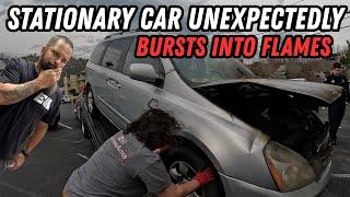 Stationary Van Spontaneously Bursts Into Flames | Winching & PD Calls