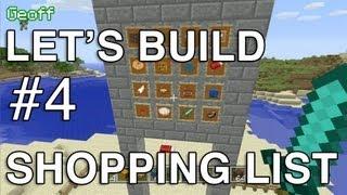 Let's Build in Minecraft - Shopping List