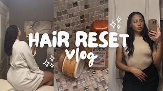 SUMMER HAIR RESET VLOG hair routine for MAXIMUM growth & moisture