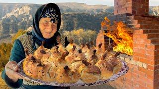 Relaxing Village Days: A Glimpse into Grandma's Hard Life With Her Family In the Caucasus Country