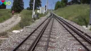 Dampfzug-Führerstandsmitfahrt auf der Vitznau-Rigi-Bahn - Bergfahrt - Vorstellwagen C11 [HD]