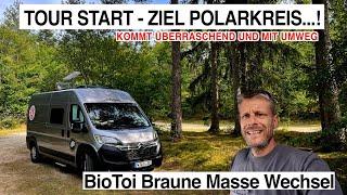 #999 Plötzlicher Tour Start mit Umweg | Ziel: Polarkreis via Baltikum | BioToi braune Masse