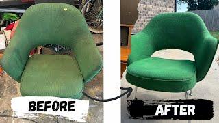 Finding a $1,000 Chair for $5 at a Garage Sale & Restoring It! By Eero Saarinen Famous Architect