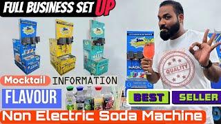 Business की पूरी जानकारी  Mocktail Mojito Flavour / Non Electric Soda Machine / Soda Machine Price