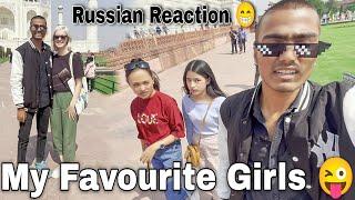 Taj Mahal Prr Etni Sari Russian Girls  | Me Single Hi Thik Hu | Tiger Kirar Vlogs