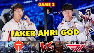 Highlight T1 vs TES game 2: Faker Ahri God | Vòng Tứ Kết | CKTG 2024