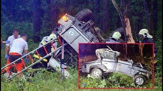 Életveszélyesen megsérült a fának csapódó Land Rover vezetője Ják és Szombathely között