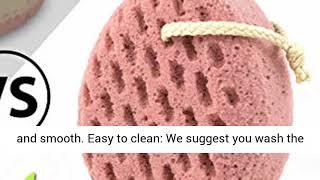 BAIMEI Bath Sponge, Sponge Loofah Body Scrubber, Shower Pouf Cleaning Loofahs Sponge (2pcs)