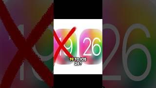 iOS 26  (not ios 19) #tiktok #apple #ios26 #ios19 #tech #techtok #trendingshorts #appleleaks