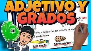  El ADJETIVO y sus GRADOS para NIÑOS de PRIMARIA