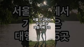 [서울근교] 가기 좋은 대형카페 5곳