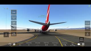 Landung Qantas B747-400 Benito007 in Infinite Flight Simulator