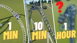 Can a 1 minute coaster really be BETTER than a 1 hour coaster??? | Planet Coaster Challenge