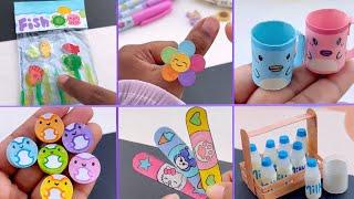 12 easy craft ideas / school craft ideas / how to make paper art and craft / mini stationery items