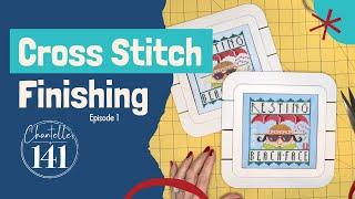 Cross Stitch Finishing with Chantelle | Featuring 141 Design Company Square Shiplap Display Board