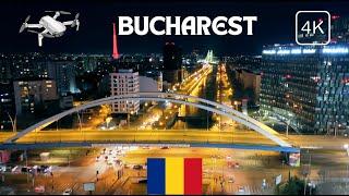 4K Bucharest Romania | Evening Charm from a Drone's Viewpoint | Orhedea Area